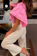 Blusas para mujer Limonni Mailia LI3916 Casuales rosado