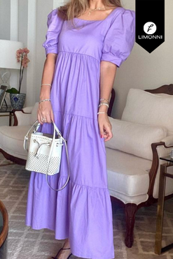 Vestidos para mujer Limonni Mailia LI3917 Maxidress lila