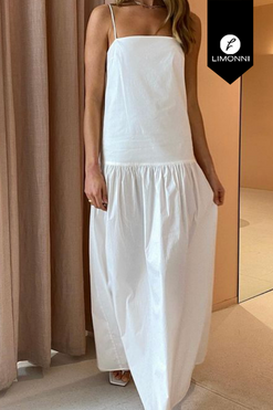 Vestidos para mujer Limonni Mailia LI3922 Maxidress blanco