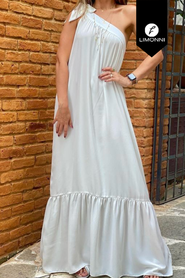 Vestidos para mujer Limonni Mailia LI3928 Maxidress blanco