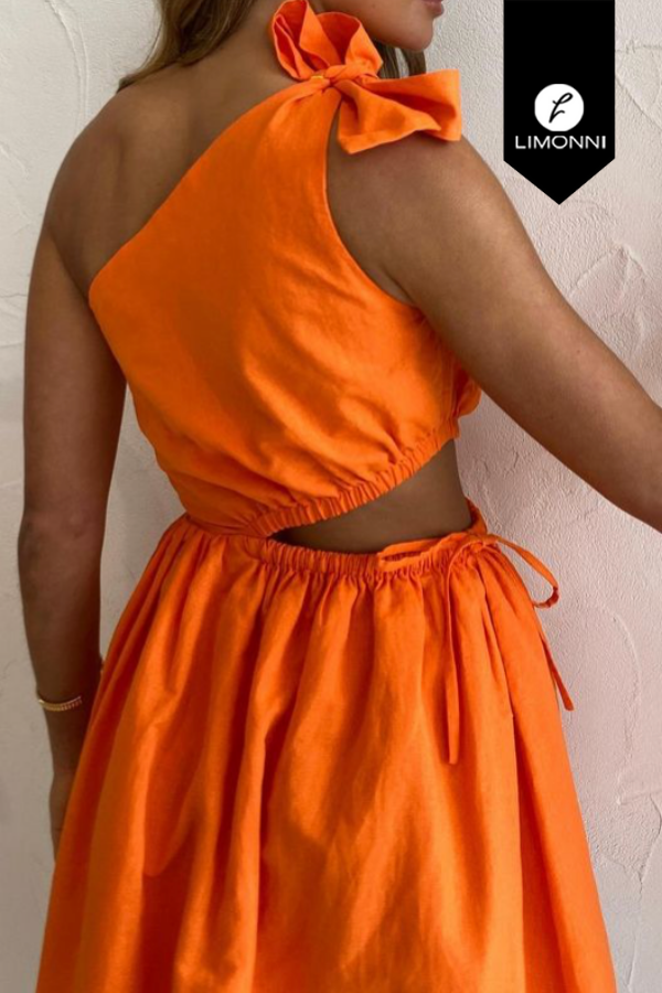 Vestidos para mujer Limonni Mailia LI3933 Cortos Casuales naranja