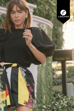 Blusas para mujer Limonni Mailia LI3953 Casuales negro