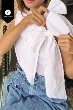 Blusas para mujer Limonni Mailia LI3954 Casuales blanco