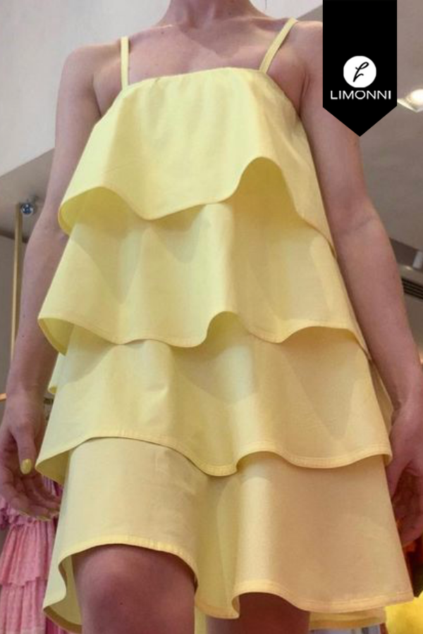 Vestidos para mujer Limonni Mailia LI3955 Cortos Casuales amarillo