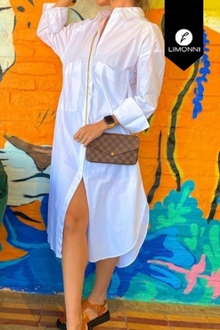 Vestidos para mujer Limonni Mailia LI3970 Cortos Casuales blanco