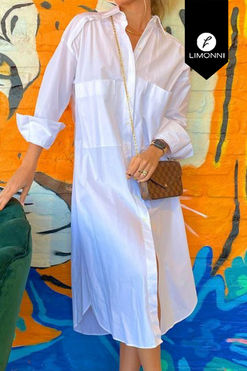 Vestidos para mujer Limonni Mailia LI3970 Cortos Casuales blanco