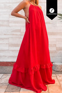 Bridal Limonni Mailia LI3972 Maxidress rojo