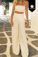 Bridal Limonni Mailia LI3973 Set pantalon blanco