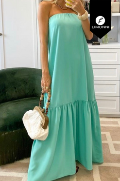 Vestidos para mujer Limonni Mailia LI3979 Maxidress agua
