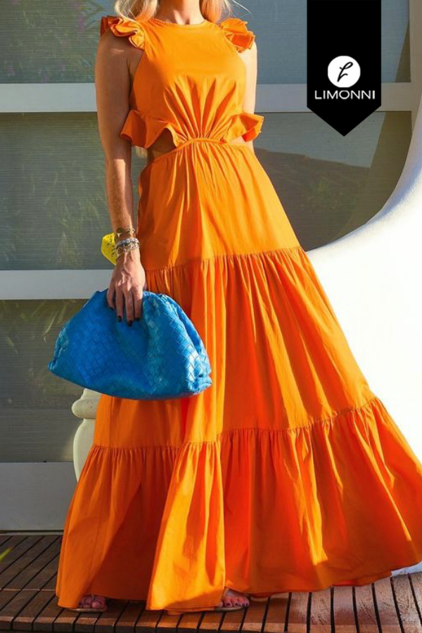 Vestidos para mujer Limonni Mailia LI3994 Maxidress naranja