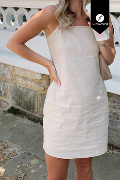 Vestidos para mujer Limonni Mailia LI4001 Cortos Casuales avena