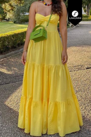 Vestidos para mujer Limonni Mailia LI4005 Maxidress amarillo