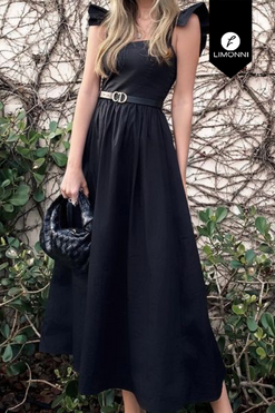 Vestidos para mujer Limonni Mailia LI4012 Maxidress negro