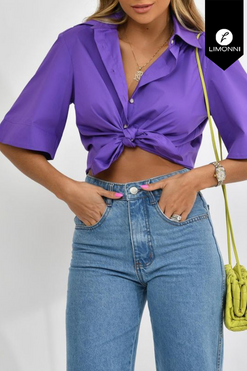 Blusas para mujer Limonni Mailia LI4023 Camiseras purpura