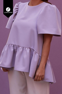 Blusas para mujer Limonni Mailia LI4029 Casuales lila