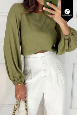 Blusas para mujer Limonni Mailia LI4032 Casuales blanco