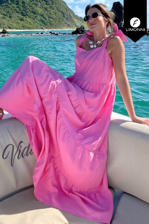 Vestidos para mujer Limonni Mailia LI4042 Maxidress rosado