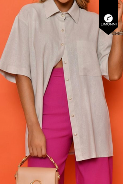 Blusas para mujer Limonni Mailia LI4064 Camiseras avena