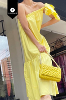 Vestidos para mujer Limonni Mailia LI4068 Maxidress amarillo pastel