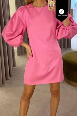 Vestidos para mujer Limonni Mailia LI4069 Cortos Casuales rosado
