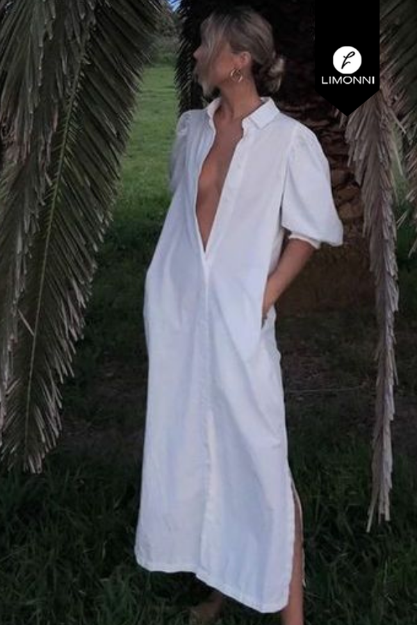 Vestidos para mujer Limonni Mailia LI4074 Maxidress blanco