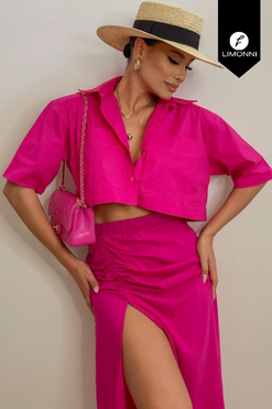 Blusas para mujer Limonni Mailia LI4078 Camiseras fuscia