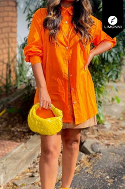 Blusas para mujer Limonni Mailia LI4093 Camiseras naranja
