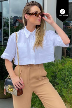 Blusas para mujer Limonni Mailia LI4096 Camiseras blanco