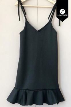 Vestidos para mujer Limonni Mailia LI4102 Cortos Casuales negro