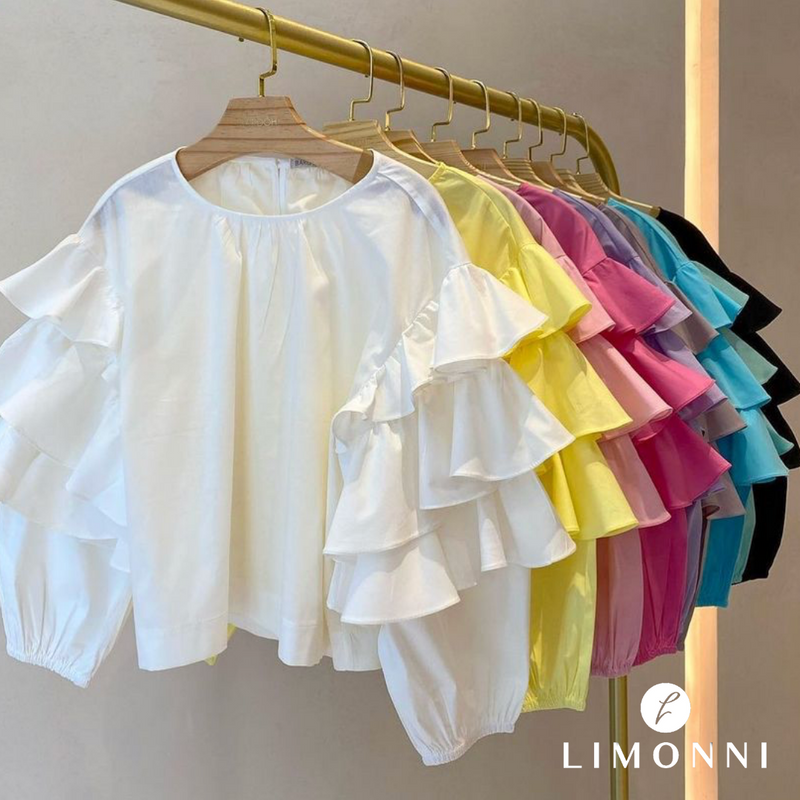 Blusas para mujer Limonni Mailia LI4107 Casuales blanco