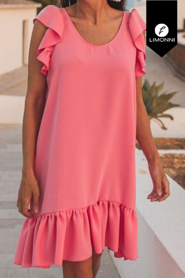 Vestidos para mujer Limonni Mailia LI4115 Cortos Casuales rosado