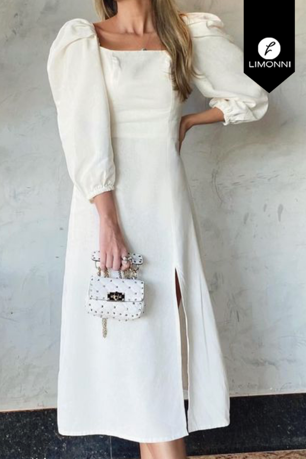 Vestidos para mujer Limonni Mailia LI4135 Maxidress blanco
