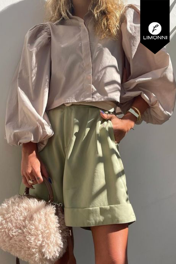 Blusas para mujer Limonni Mailia LI4232 Camiseras beige