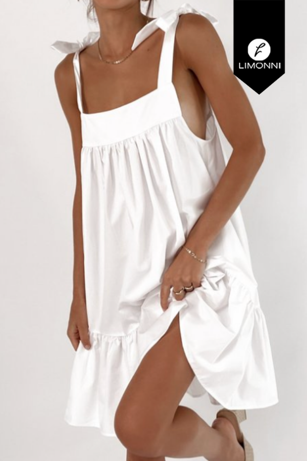 Vestidos para mujer Limonni Mailia LI4251 Cortos Casuales blanco