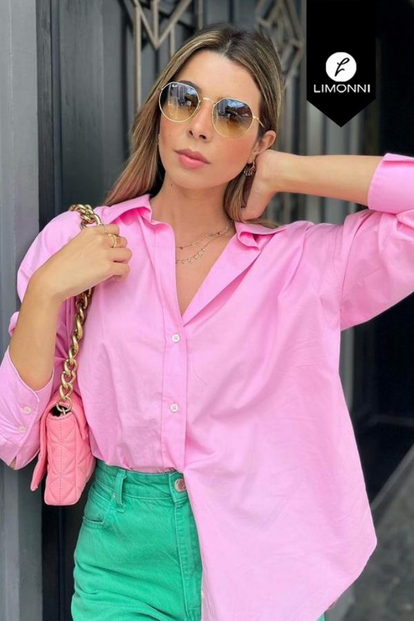 Blusas para mujer Limonni Mailia LI4260 Camiseras rosado