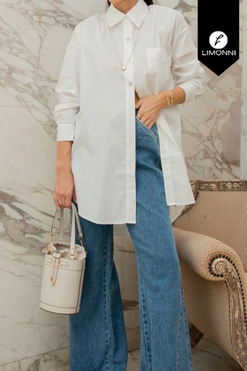 Blusas para mujer Limonni Mailia LI4262 Camiseras blanco