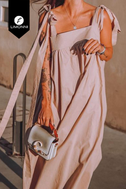 Vestidos para mujer Limonni Mailia LI4269 Maxidress nude