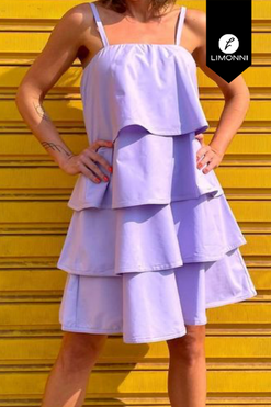 Vestidos para mujer Limonni Mailia LI4274 Cortos Casuales lila