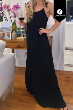 Vestidos para mujer Limonni Mailia LI4280 Maxidress negro