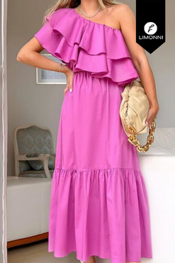 Vestidos para mujer Limonni Mailia LI4281 Maxidress blanco