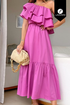 Vestidos para mujer Limonni Mailia LI4281 Maxidress blanco