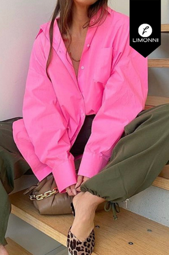 Blusas para mujer Limonni Mailia LI4288 Camiseras rosado