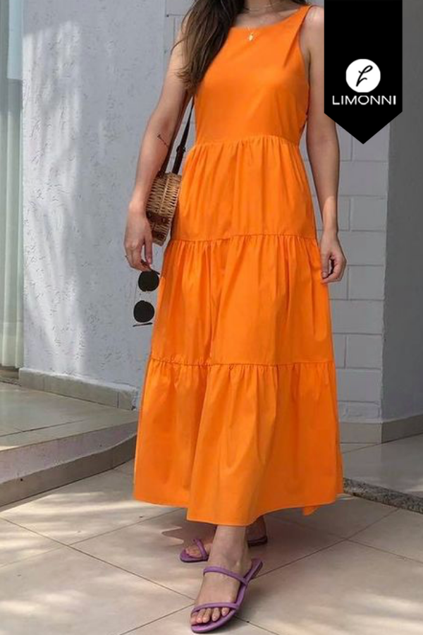 Vestidos para mujer Limonni Mailia LI4289 Maxidress naranja