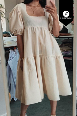 Vestidos para mujer Limonni Mailia LI4296 Maxidress beige