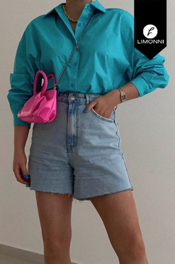 Blusas para mujer Limonni Mailia LI4297 Camiseras azul
