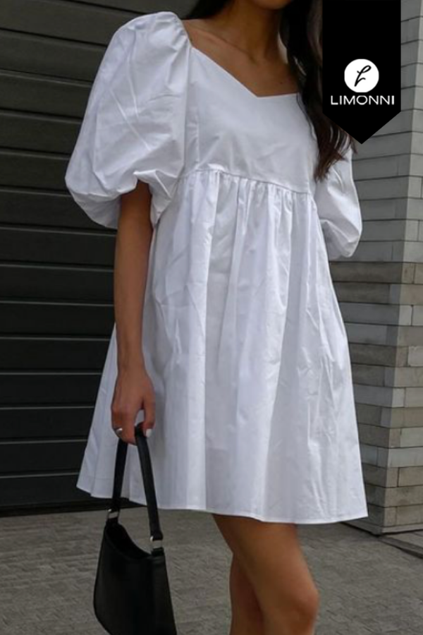 Vestidos para mujer Limonni Mailia LI4298 Cortos Casuales blanco