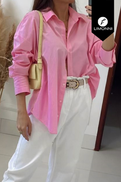 Blusas para mujer Limonni Mailia LI4299 Camiseras rosado