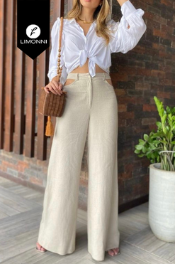 Sets Limonni Mailia LI4301 Set pantalon blanco