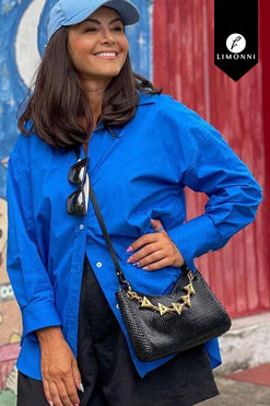 Blusas para mujer Limonni Mailia LI4310 Camiseras azul rey