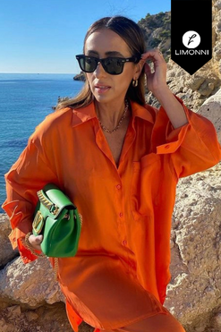 Blusas para mujer Limonni Mailia LI4319 Camiseras naranja